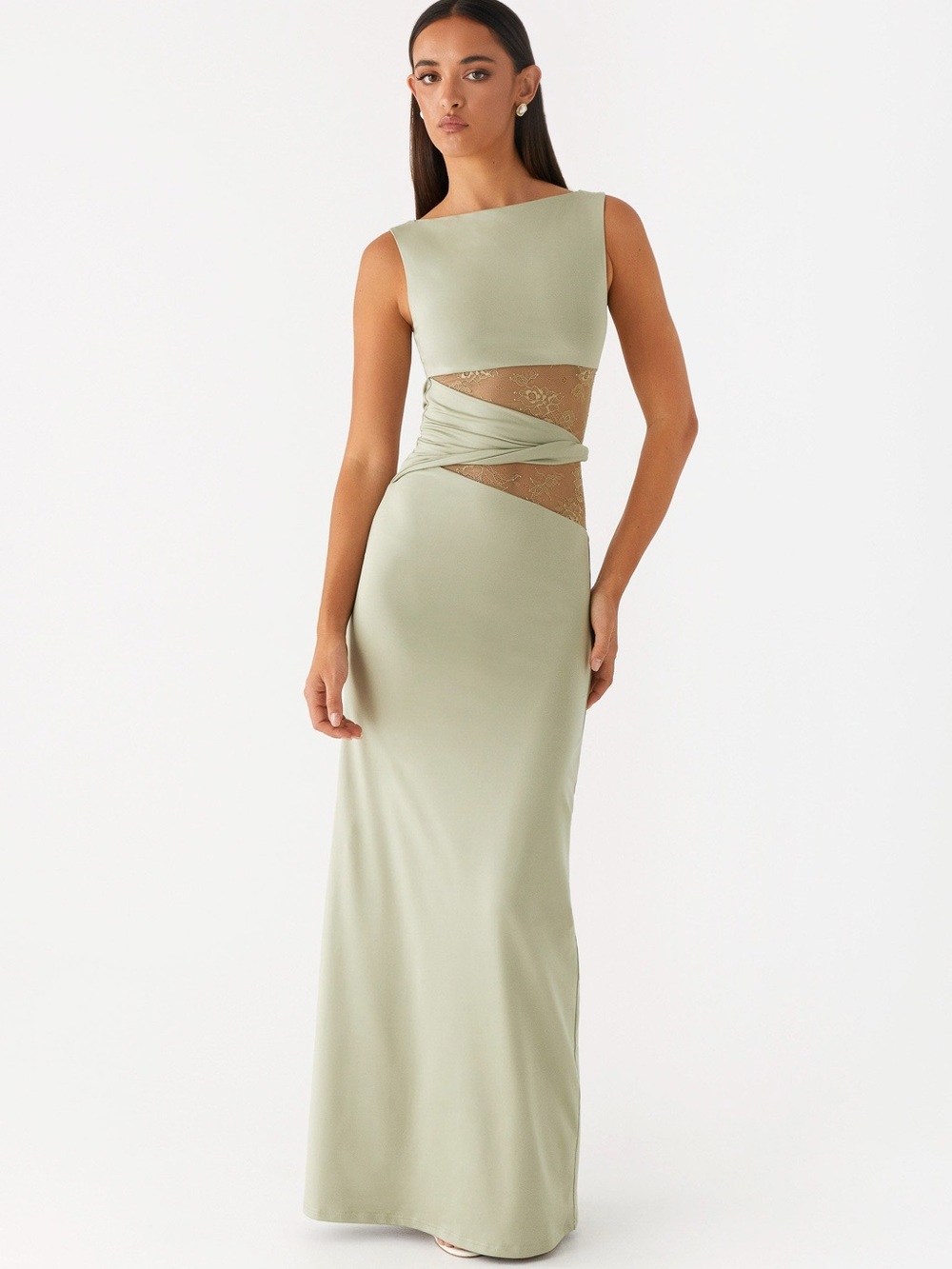 Peppermayo Karma Maxi Dress - Sage, only worn once!